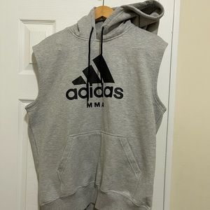 Adidas Sleeveless Hoodie XL Mma Adidas Combat Sports NWOT Grey